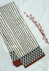 Halfwhite - Zara Malgudi Fusion printed silk